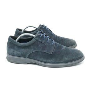 Rockport V82597 Mens Total Motion Oxford Dress Shoes Blue Nubuck Size 10.5 M